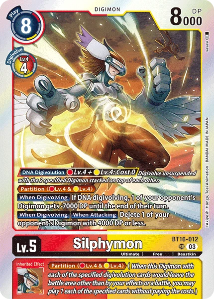 Digimon Card Game Sammelkarte BT16-012 Silphymon