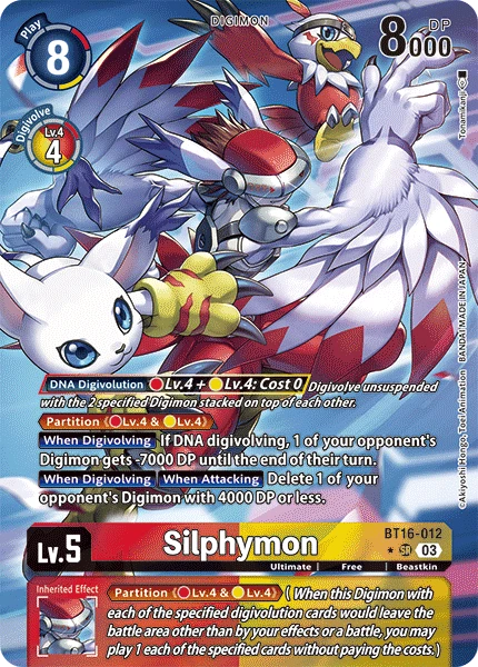 Digimon Card Game Sammelkarte BT16-012 Silphymon alternatives Artwork 1