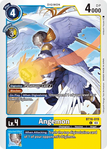 Digimon Card Game Sammelkarte BT16-019 Angemon