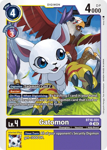 Digimon Card Game Sammelkarte BT16-031 Gatomon