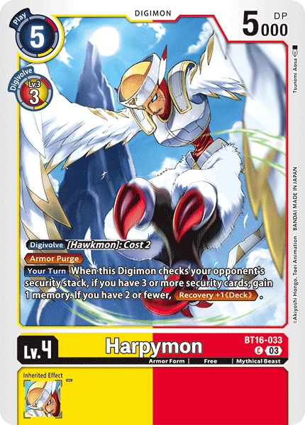 Digimon Card Game Sammelkarte BT16-033 Harpymon