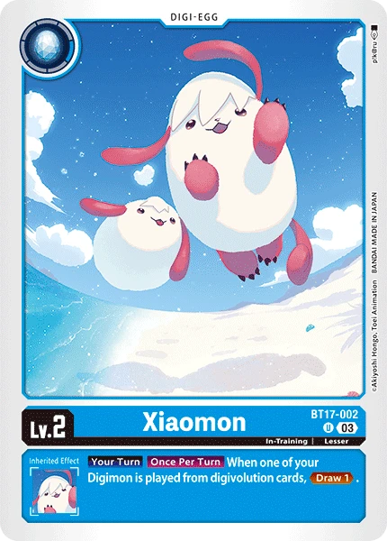 Digimon Card Game Sammelkarte BT17-002 Xiaomon