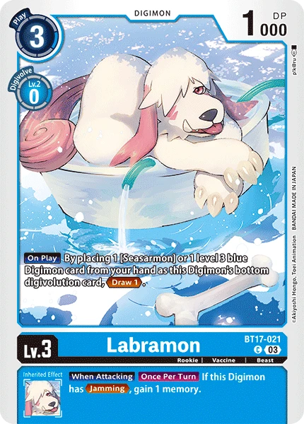 Digimon Card Game Sammelkarte BT17-021 Labramon