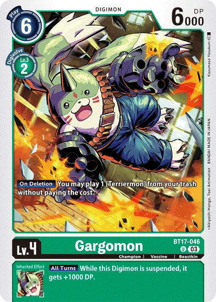 Digimon Card Game Sammelkarte BT17-046 Gargomon