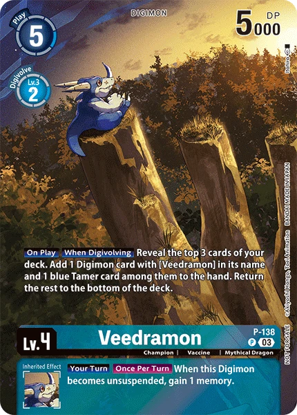 Digimon Card Game Sammelkarte P-138 Veedramon