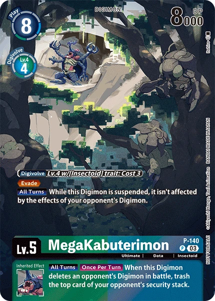 Digimon Card Game Sammelkarte P-140 MegaKabuterimon