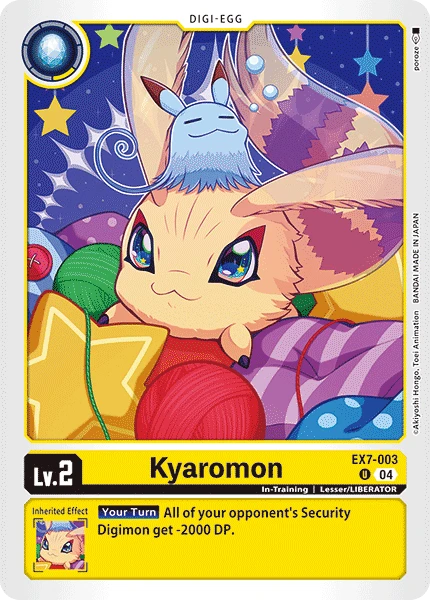 Digimon Card Game Sammelkarte EX7-003 Kyaromon