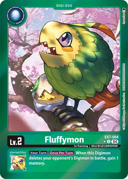 Digimon Card Game Sammelkarte EX7-004 Fluffymon alternatives Artwork 1