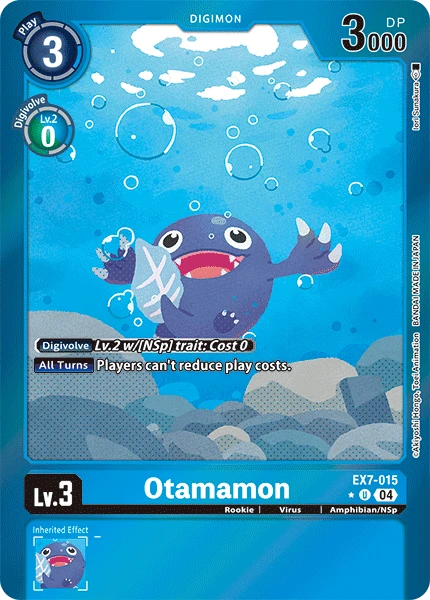 Digimon Card Game Sammelkarte EX7-015 Otamamon alternatives Artwork 1