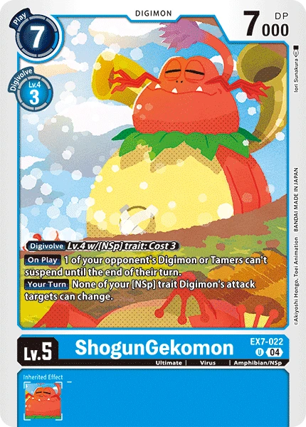 Digimon Card Game Sammelkarte EX7-022 ShogunGekomon