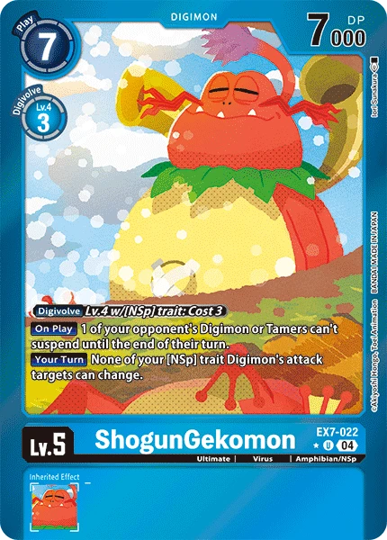 Digimon Card Game Sammelkarte EX7-022 ShogunGekomon alternatives Artwork 1