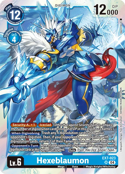 Digimon Card Game Sammelkarte EX7-023 Hexeblaumon