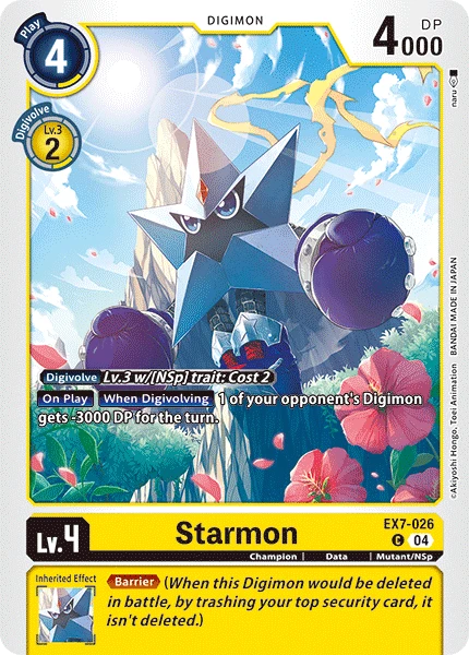 Digimon Card Game Sammelkarte EX7-026 Starmon