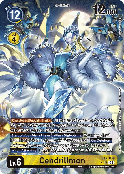 Digimon Card Game Sammelkarte EX7-030 Cendrillmon alternatives Artwork 1