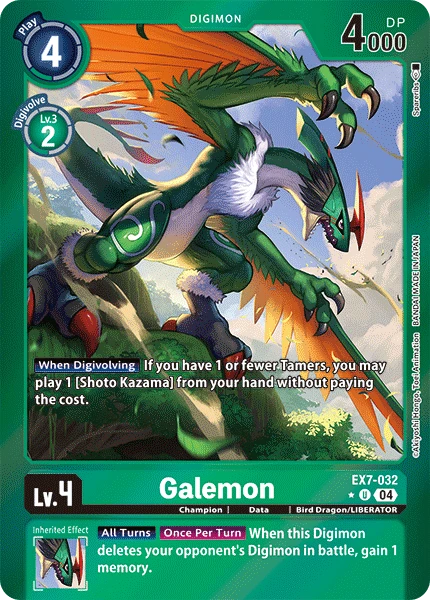 Digimon Card Game Sammelkarte EX7-032 Galemon alternatives Artwork 1