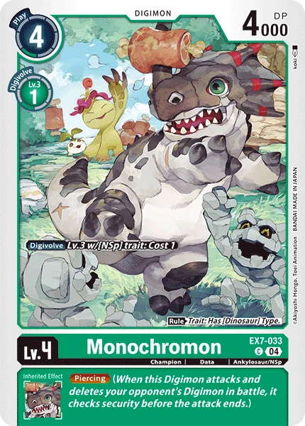 Digimon Card Game Sammelkarte EX7-033 Monochromon