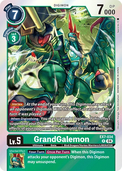 Digimon Card Game Sammelkarte EX7-034 GrandGalemon