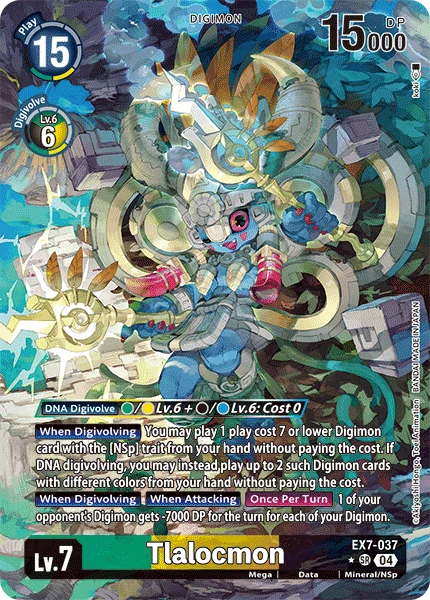 Digimon Card Game Sammelkarte EX7-037 Tlalocmon alternatives Artwork 1