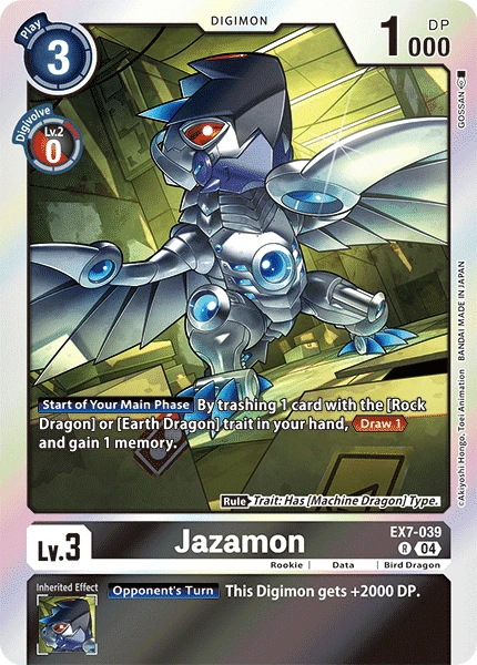 Digimon Card Game Sammelkarte EX7-039 Jazamon