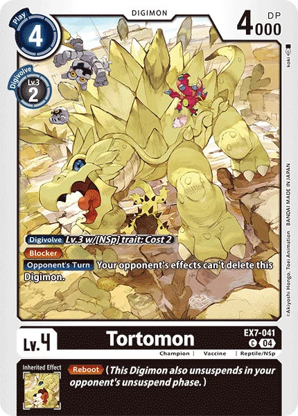 Digimon Card Game Sammelkarte EX7-041 Tortomon