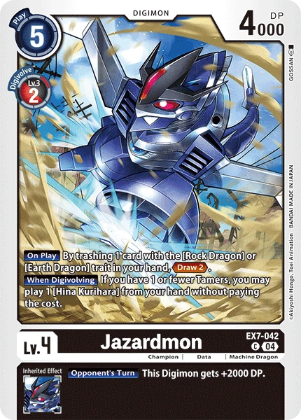 Digimon Card Game Sammelkarte EX7-042 Jazardmon