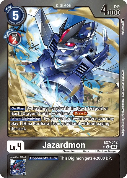 Digimon Card Game Sammelkarte EX7-042 Jazardmon alternatives Artwork 1