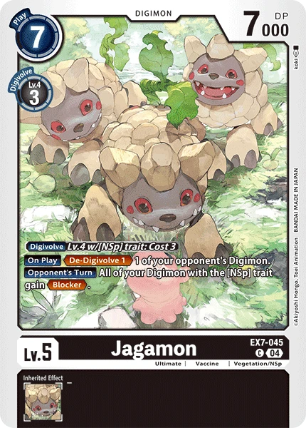 Digimon Card Game Sammelkarte EX7-045 Jagamon