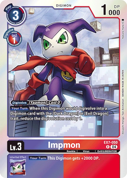 Digimon Card Game Sammelkarte EX7-050 Impmon