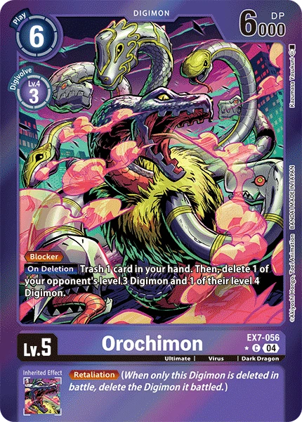 Digimon Card Game Sammelkarte EX7-056 Orochimon alternatives Artwork 1