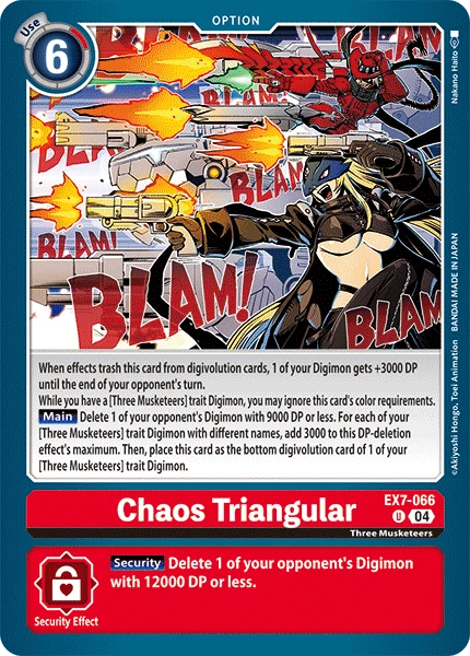 Digimon Card Game Sammelkarte EX7-066 Chaos Triangular