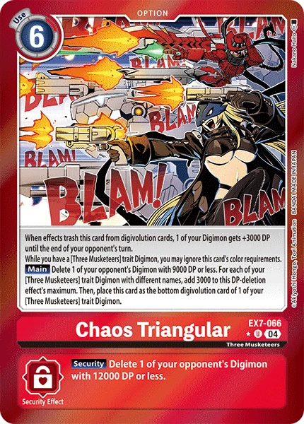 Digimon Card Game Sammelkarte EX7-066 Chaos Triangular alternatives Artwork 1