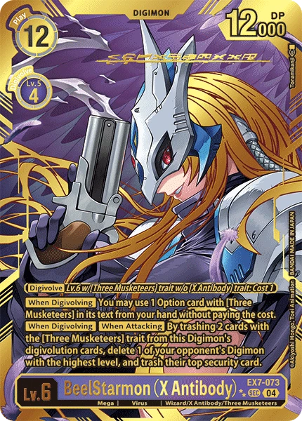 Digimon Card Game Sammelkarte EX7-073 BeelStarmon (X Antibody) alternatives Artwork 2