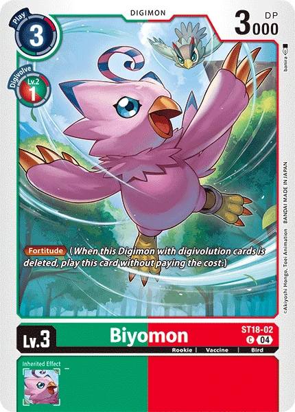 Digimon Card Game Sammelkarte ST18-02 Biyomon