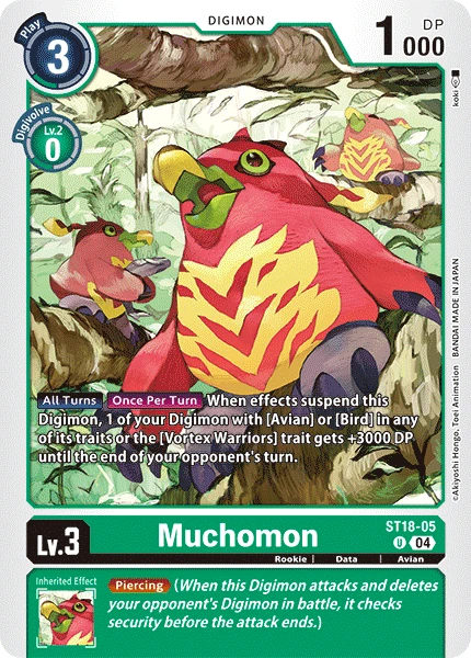 Digimon Card Game Sammelkarte ST18-05 Muchomon