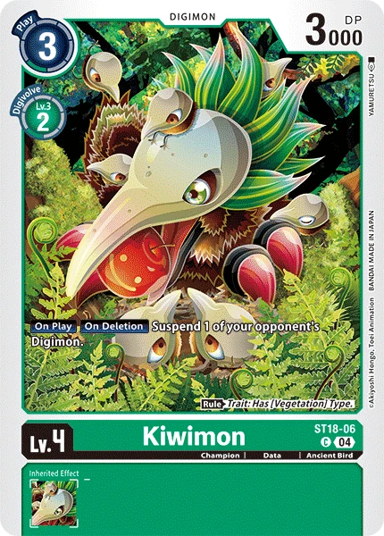 Digimon Card Game Sammelkarte ST18-06 Kiwimon