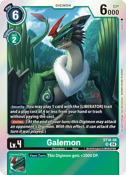 Digimon Card Game Sammelkarte ST18-08 Galemon