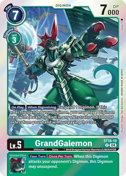 Digimon Card Game Sammelkarte ST18-10 GrandGalemon