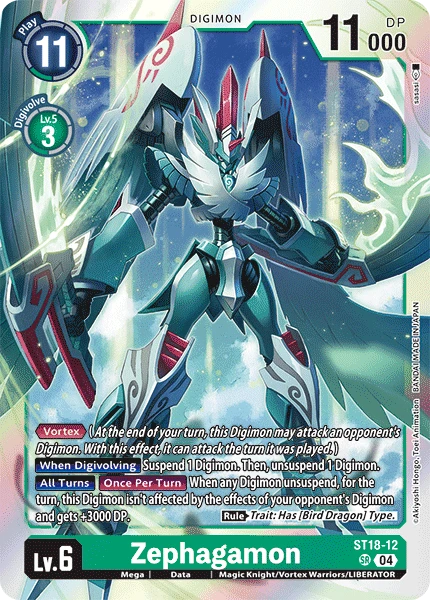 Digimon Card Game Sammelkarte ST18-12 Zephagamon