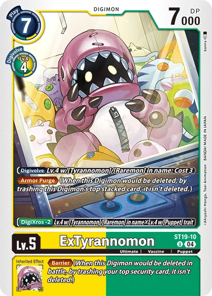 Digimon Card Game Sammelkarte ST19-10 ExTyrannomon