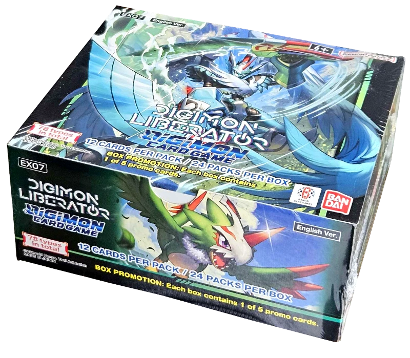 Ex-7 Digimon Liberator Booster Display Box Digimon Card Game