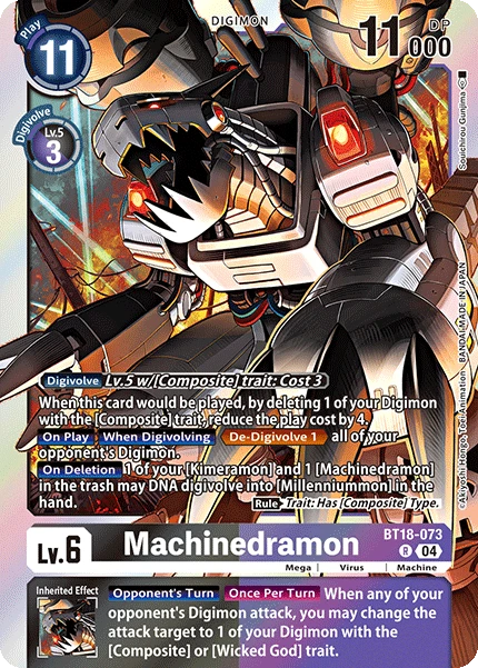 Digimon Card Game Sammelkarte BT18-073 Machinedramon