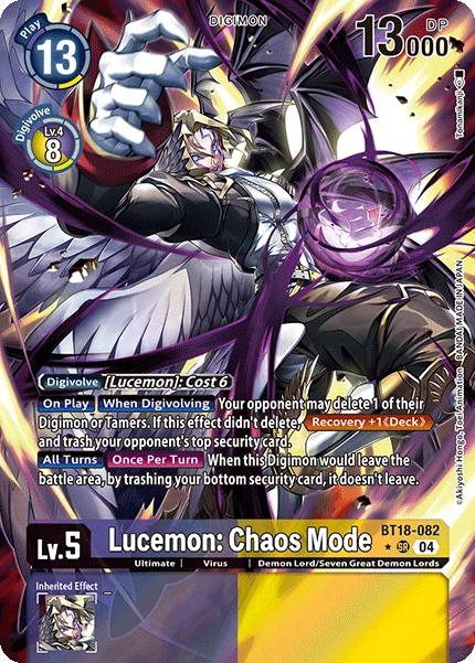 Digimon Card Game Sammelkarte BT18-082 Lucemon: Chaos Mode alternatives Artwork 1