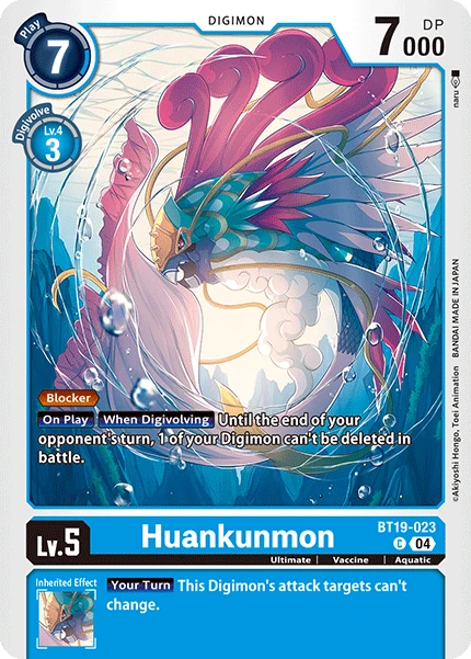 Digimon Card Game Sammelkarte BT19-023 Huankunmon