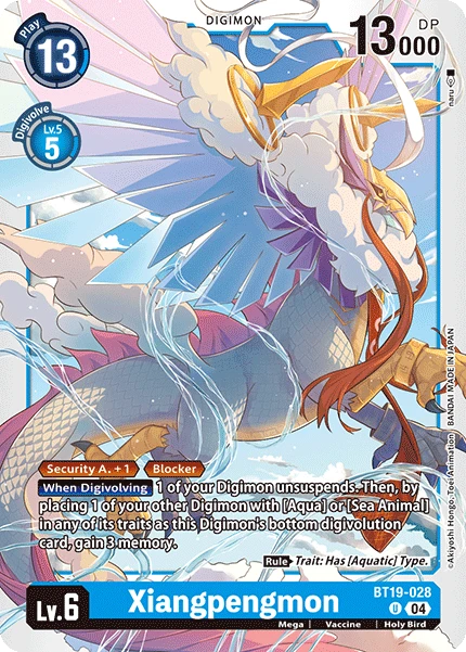 Digimon Card Game Sammelkarte BT19-028 Xiangpengmon