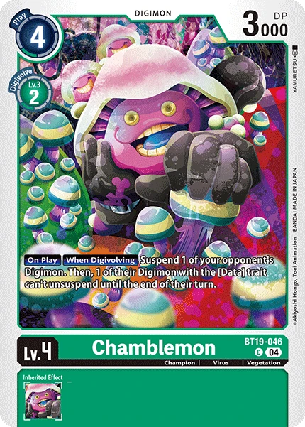 Digimon Card Game Sammelkarte BT19-046 Chamblemon