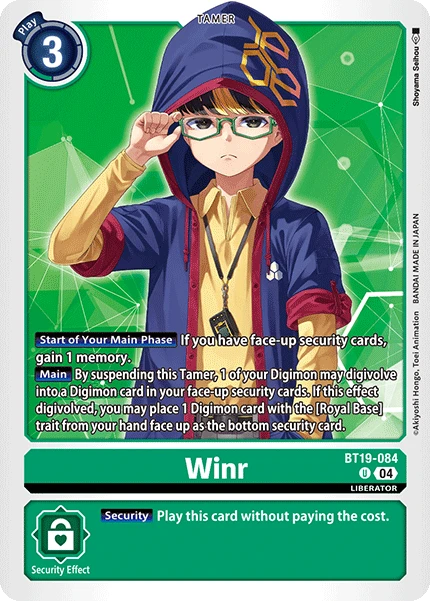 Digimon Card Game Sammelkarte BT19-084 Winr