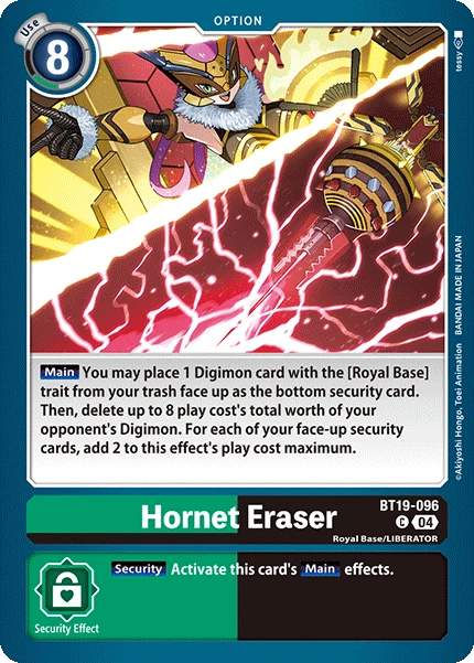 Digimon Card Game Sammelkarte BT19-096 Hornet Eraser