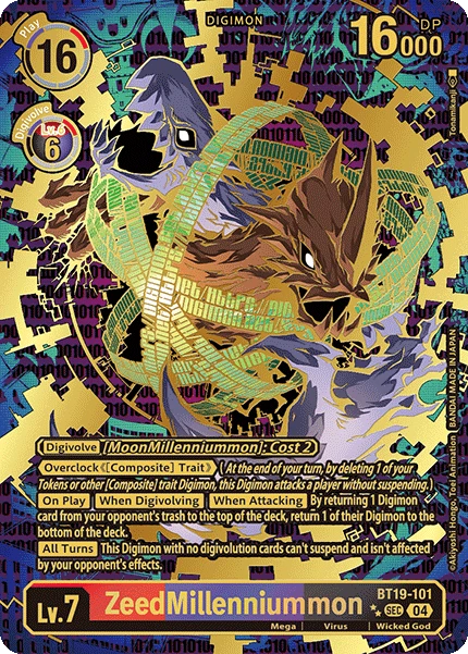 Digimon Card Game Sammelkarte BT19-101 ZeedMillenniummon alternatives Artwork 2