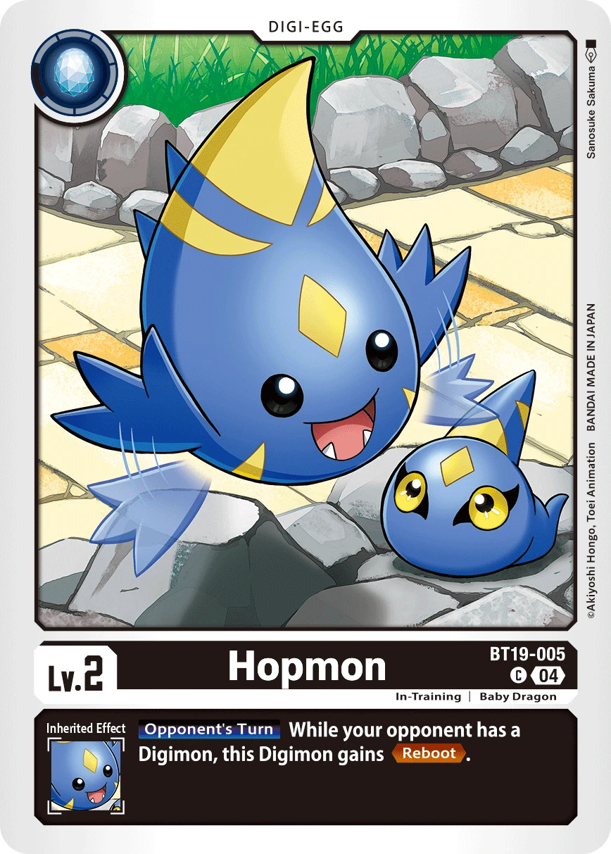 Digimon Card Game Sammelkarte BT19-005 Hopmon