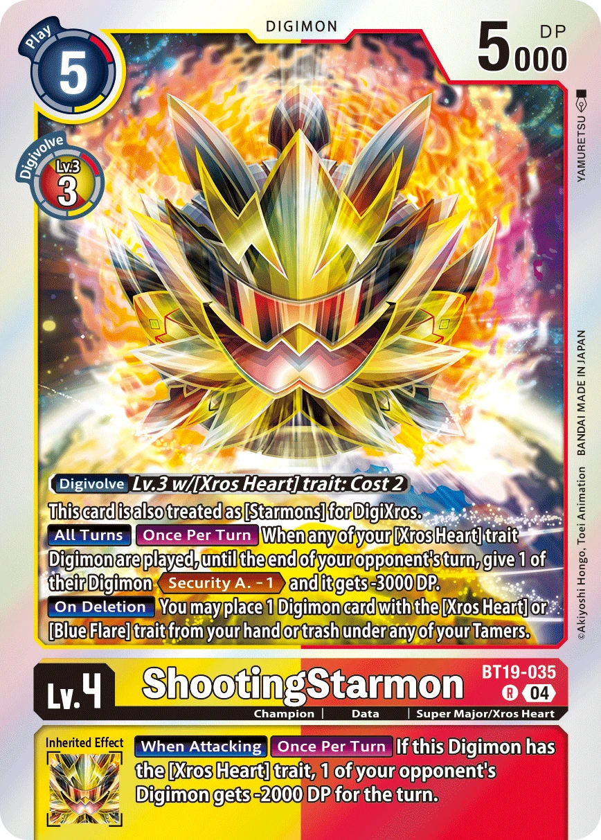 Digimon Card Game Sammelkarte BT19-035 ShootingStarmon